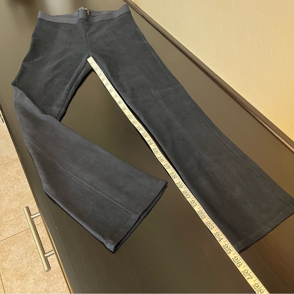 David Lerner microsuede navy blue pants, pull up elastic waist, navy blue, sz M - Picture 8 of 12